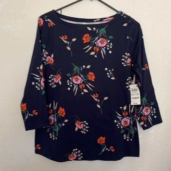 CHARTER CLUB. Size LP . Color folral orang and pink and green and navy - Picture 1 of 6